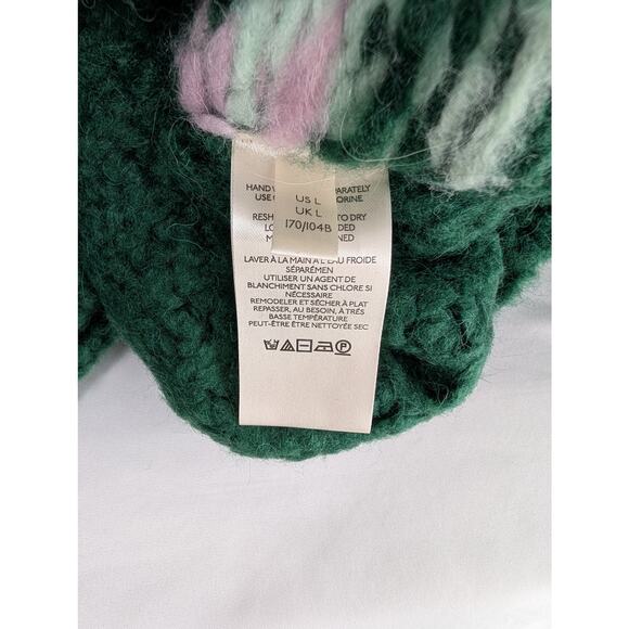 Free People Green Alpine Sweater | Apres Ski | Faire Isle |Holiday Crop |NWT$148 - Picture 11 of 15